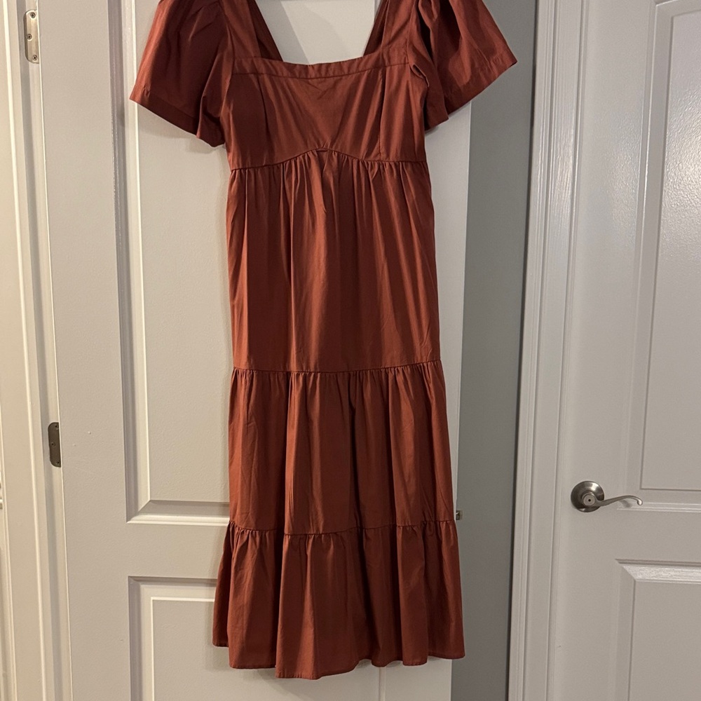 Abercrombie & Fitch Terracotta Midi Dress